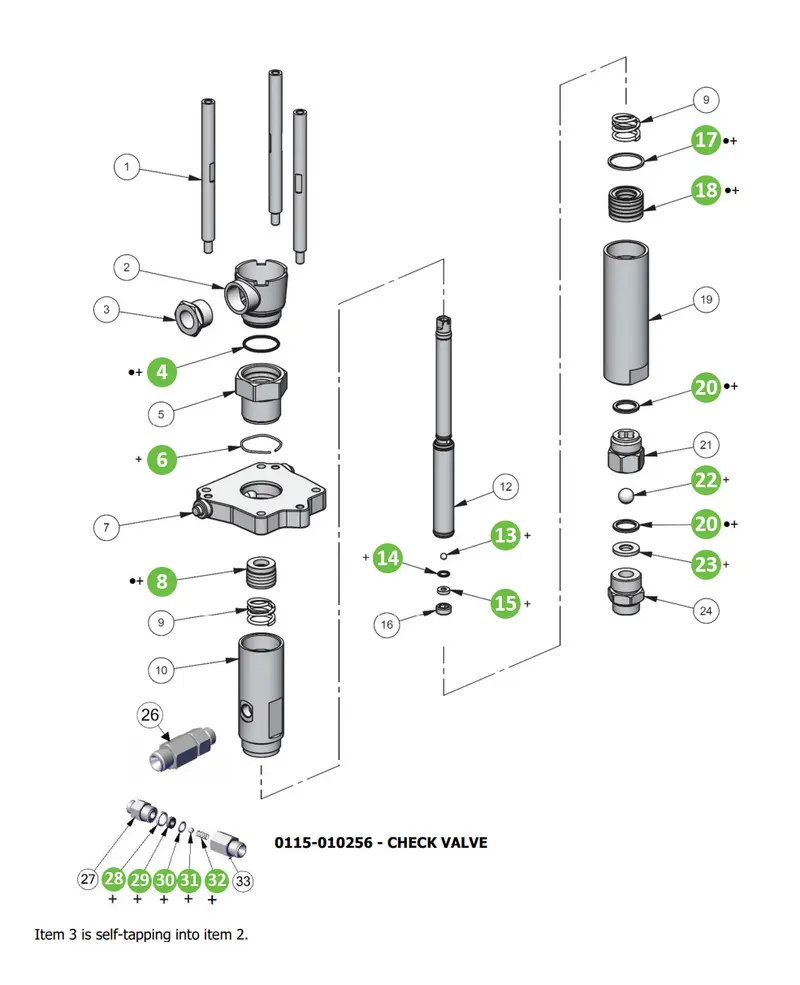 Binks 0115-010388 FX4 Repair Kit (PTFE/UHMWPE)