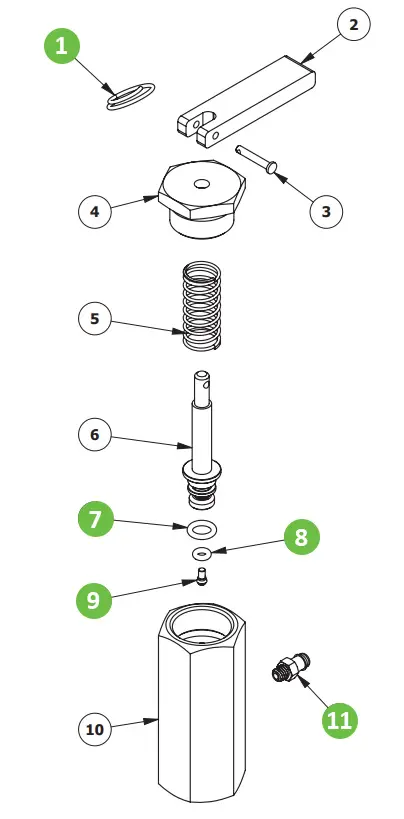Binks 106-1280 Repair Kit, Relief Valve
